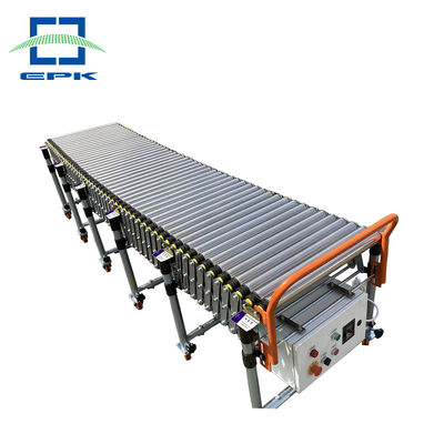 ποιότητας  Motorized Heat Resistant Automatic Powered Stainless Steel Driven Flexible Roller Conveyors εργοστάσιο