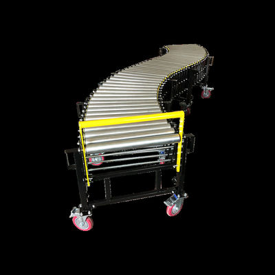 Load 50kg Fireproof Expandable Adjustable Height Flexible Gravity Roller Conveyor